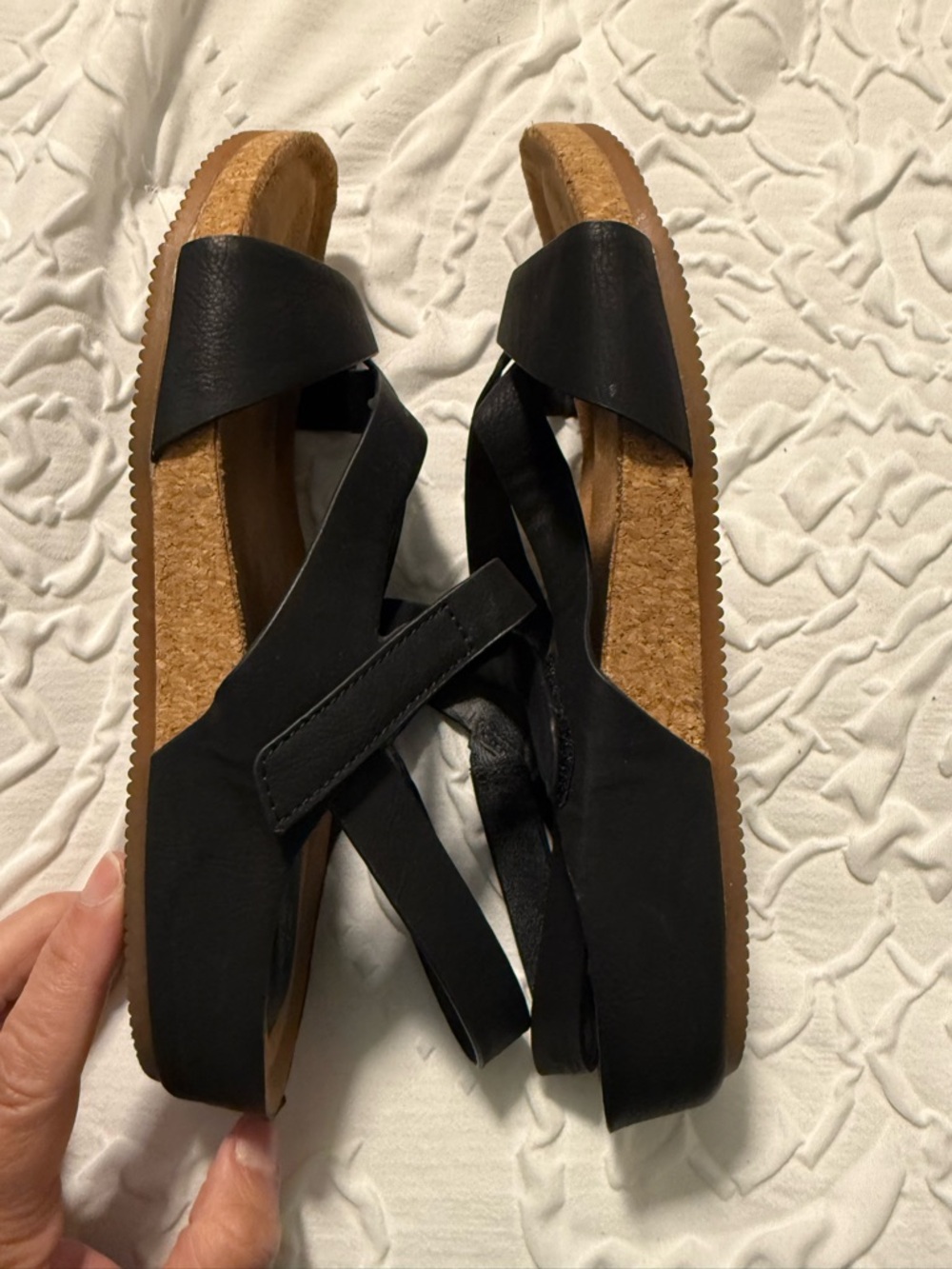 Eurosoft Black Straps Slingback Sandals - Picture 2 of 3
